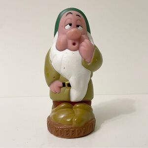 VTG Disney Snow White & Seven Dwarfs Sleepy 5" Rubber/Plastic Figure